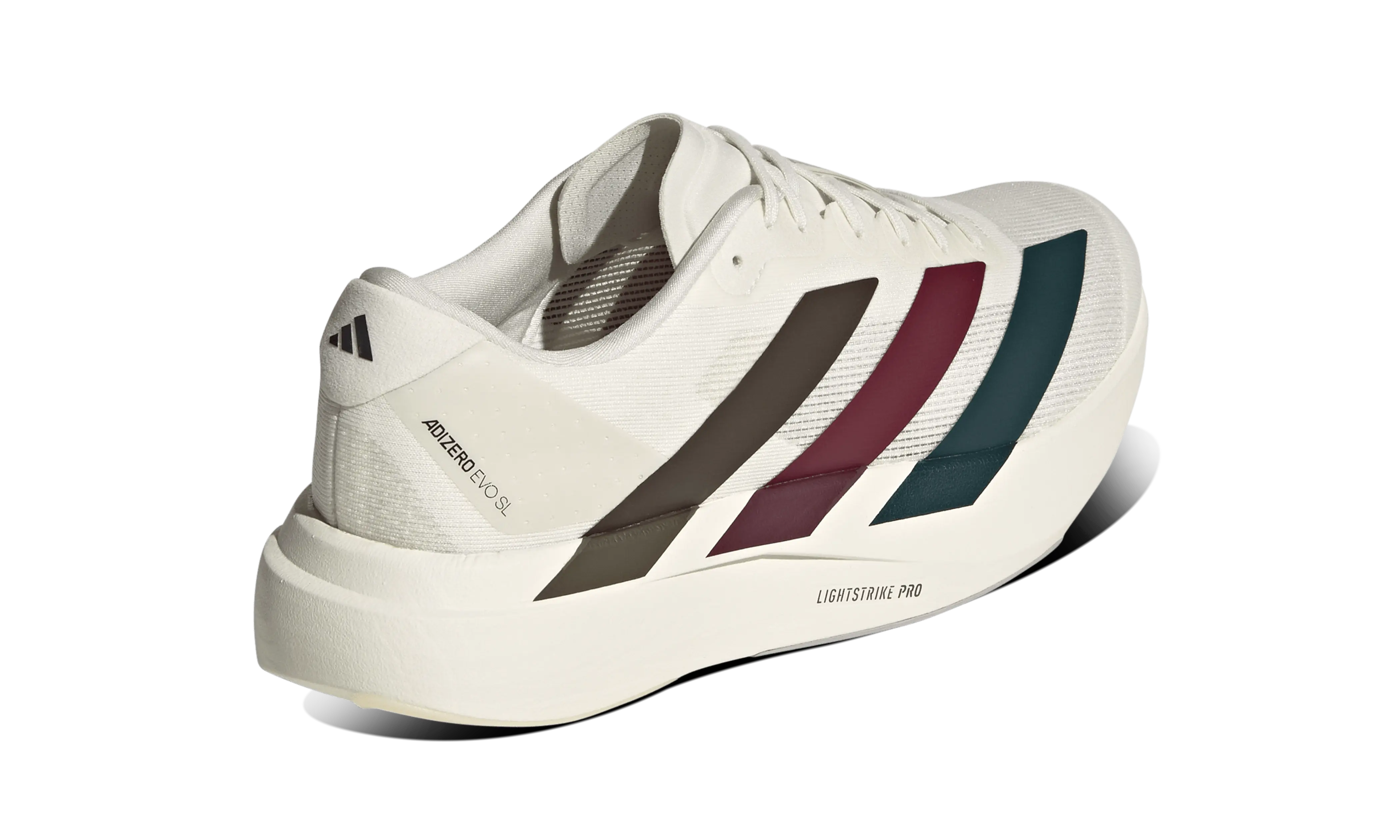 Adidas Adizero Evo SL Grey Shadow Olive Maroon - Image 3