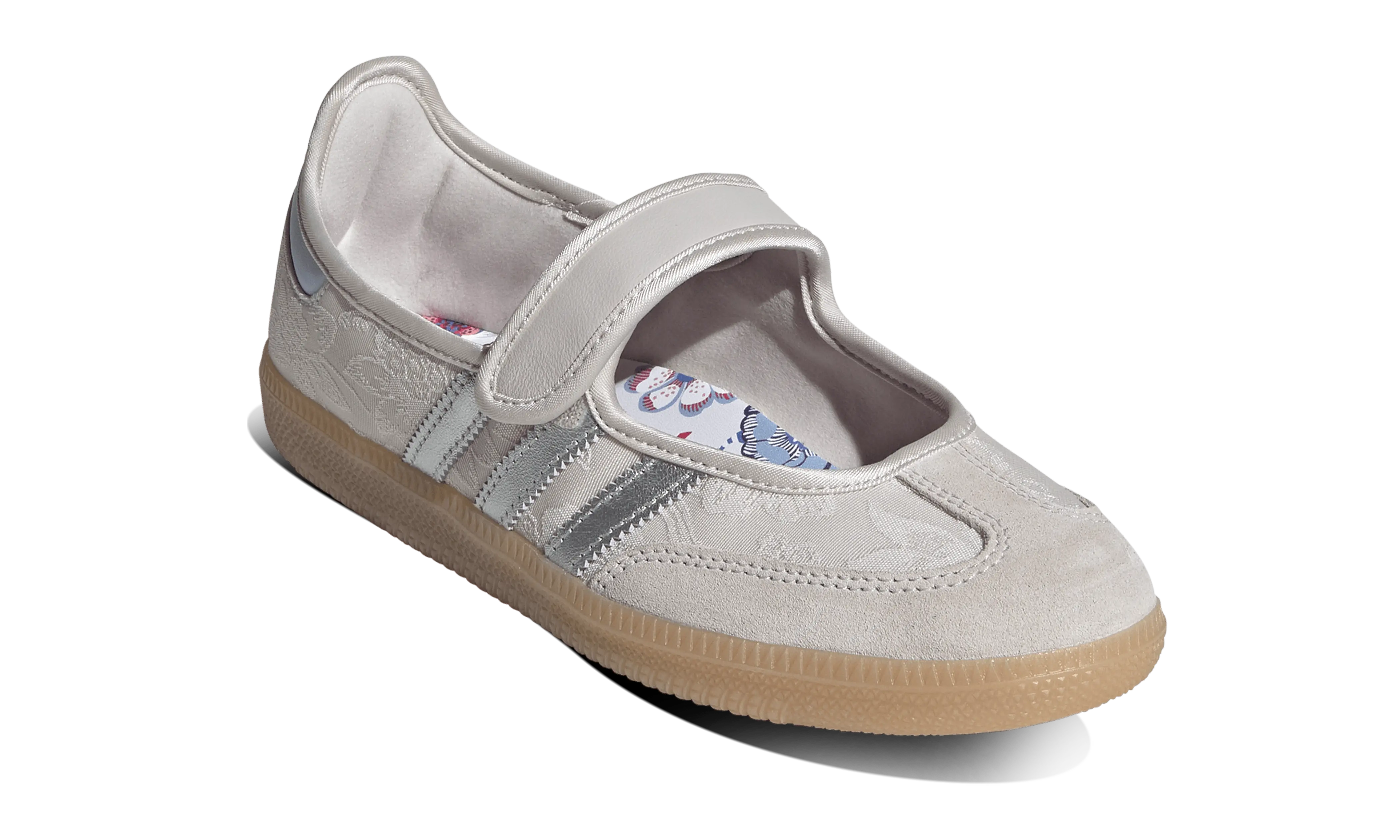 Adidas Samba Jane Liberty London Chalk Pearl Silver - Image 3