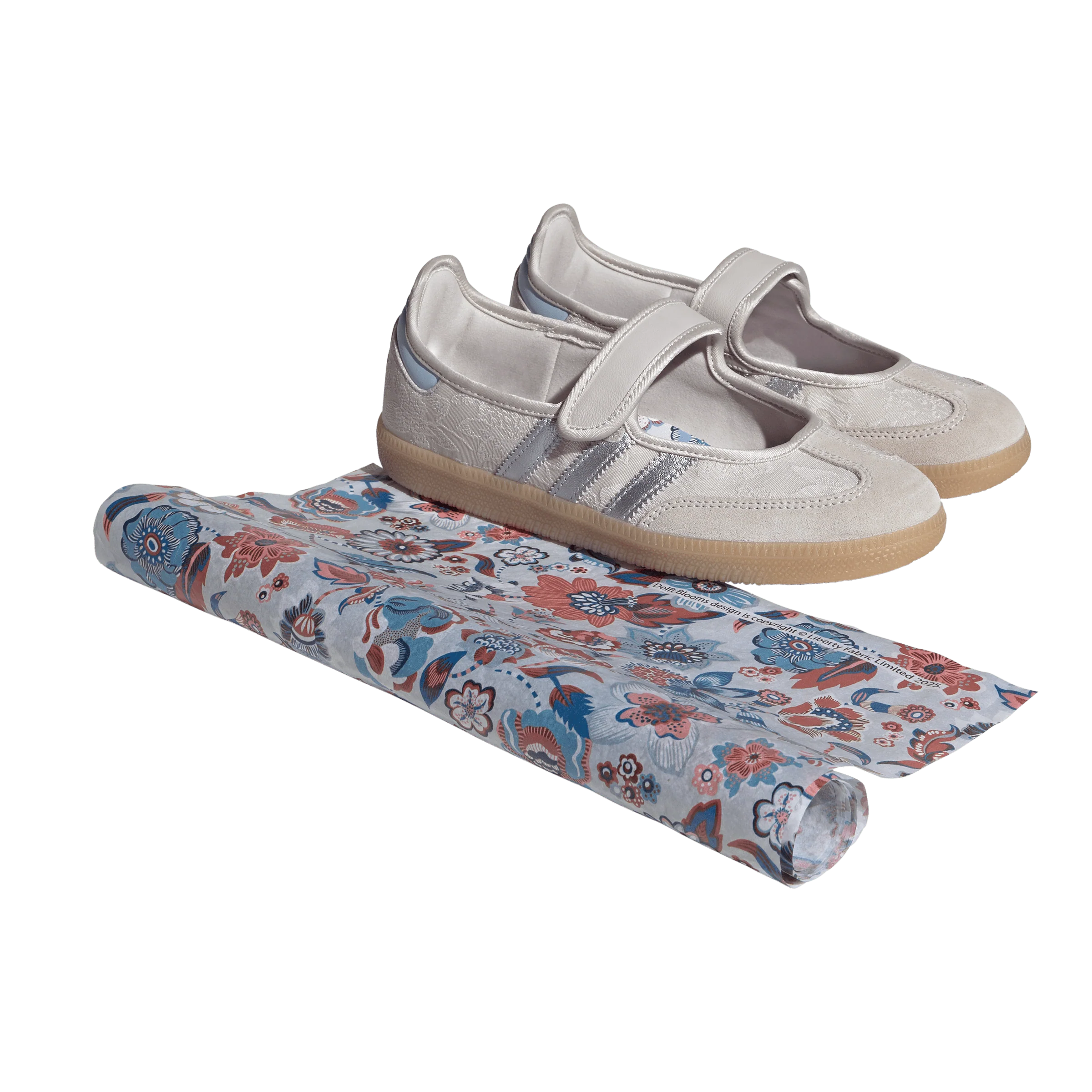 Adidas Samba Jane Liberty London Chalk Pearl Silver - Image 6