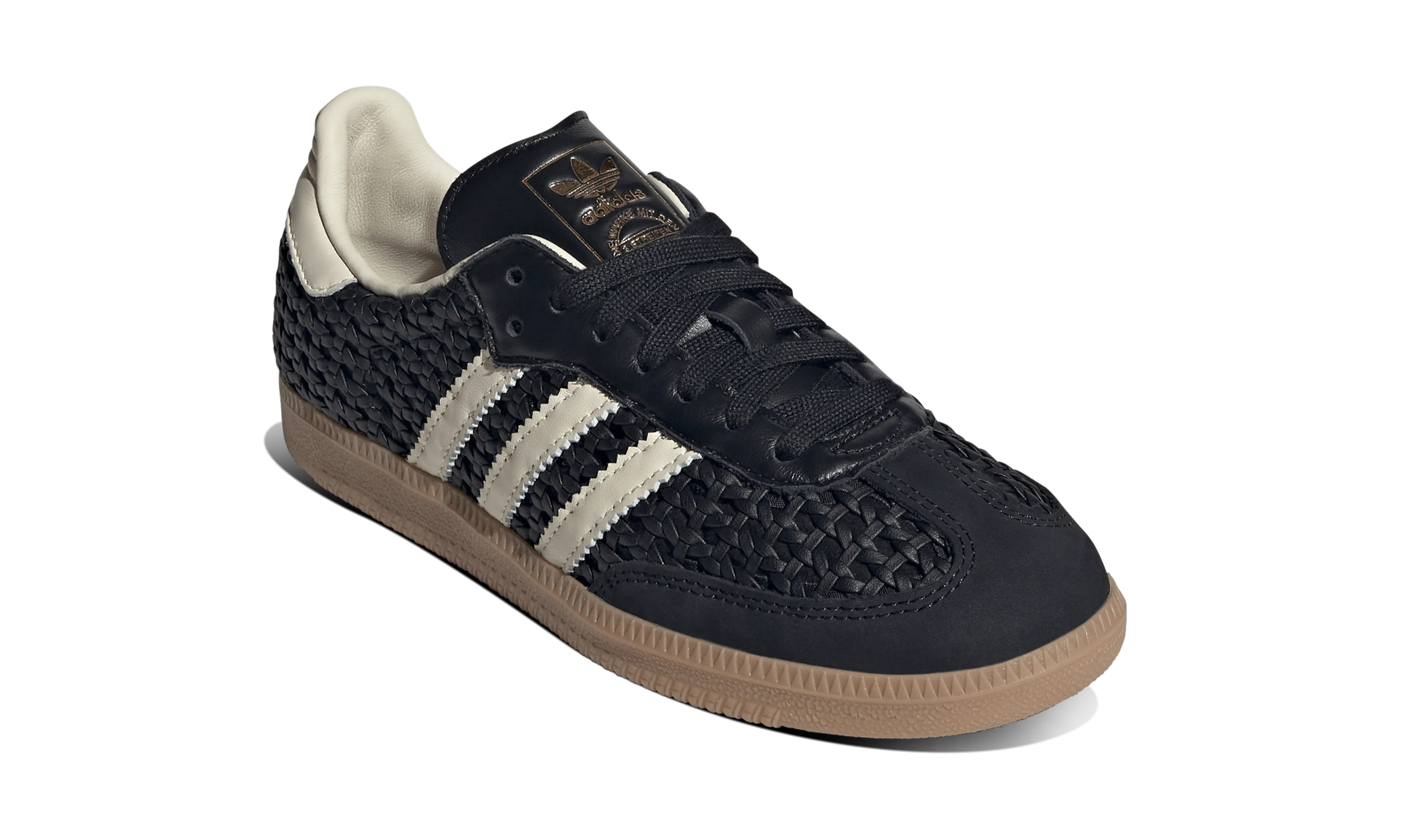 Adidas Samba OG Basketweave Black Cream White - Image 2