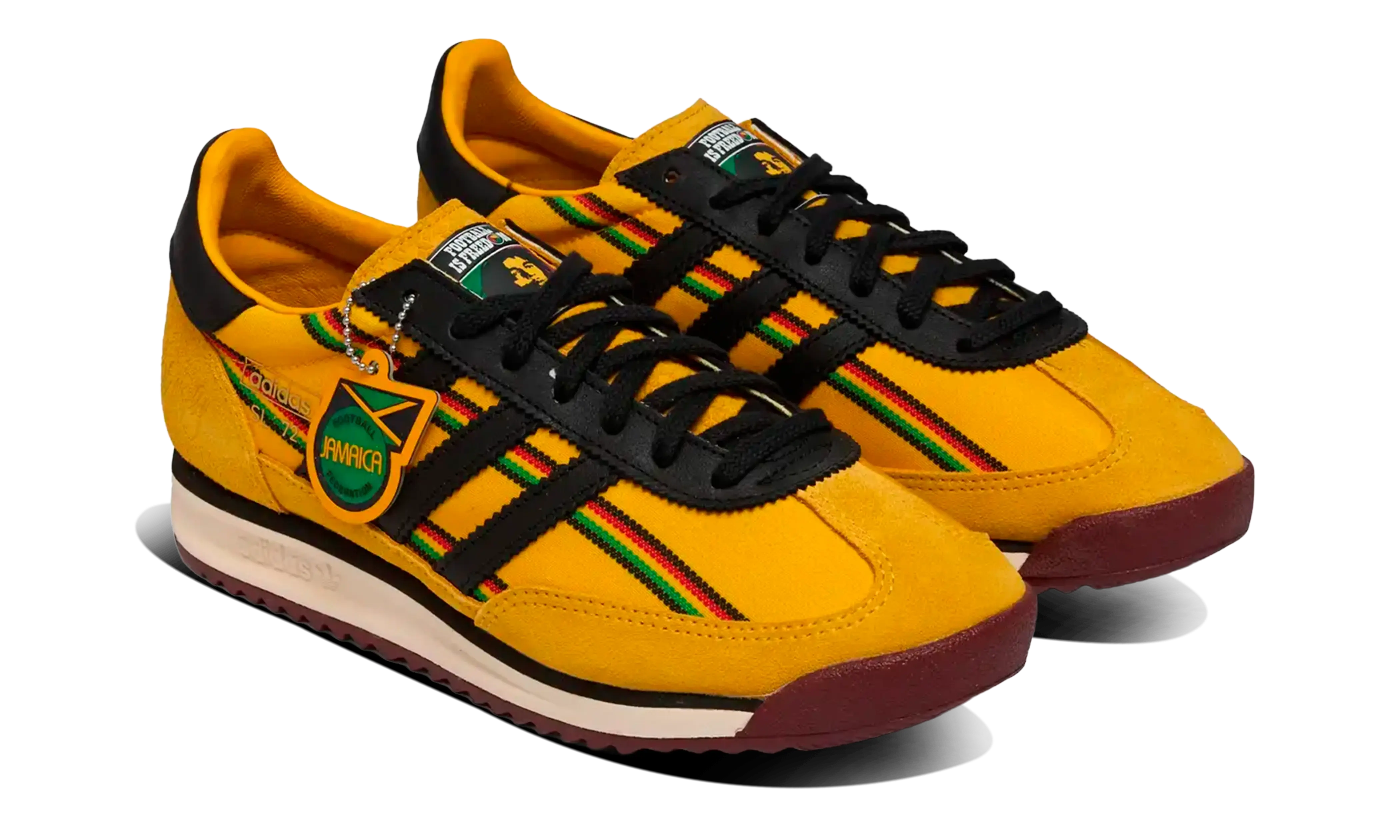 Adidas SL 72 RS Jamaica Football Federation x Bob Marley Yellow - Image 2