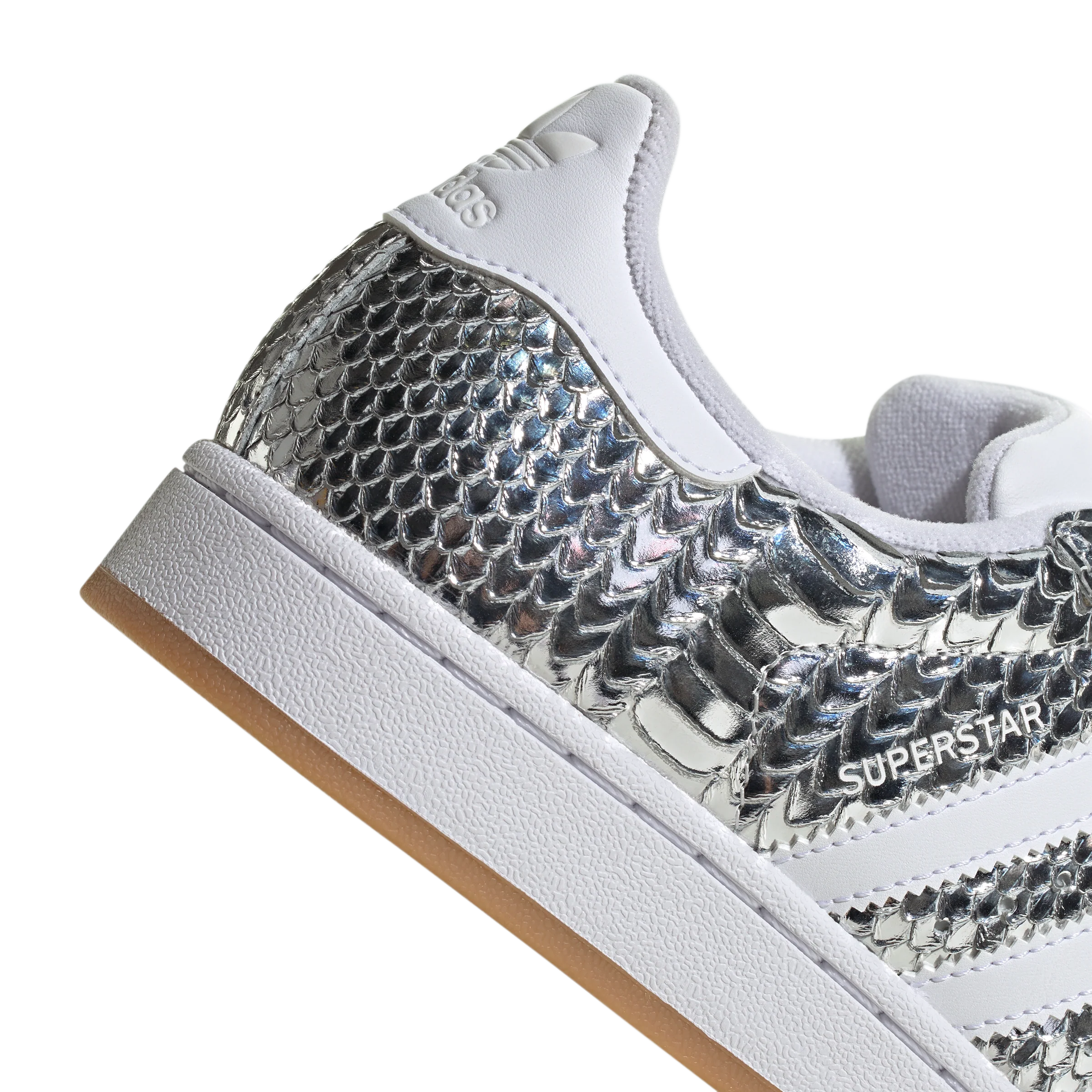 Adidas Superstar II Patent Snakeskin Silver Metallic - Image 5