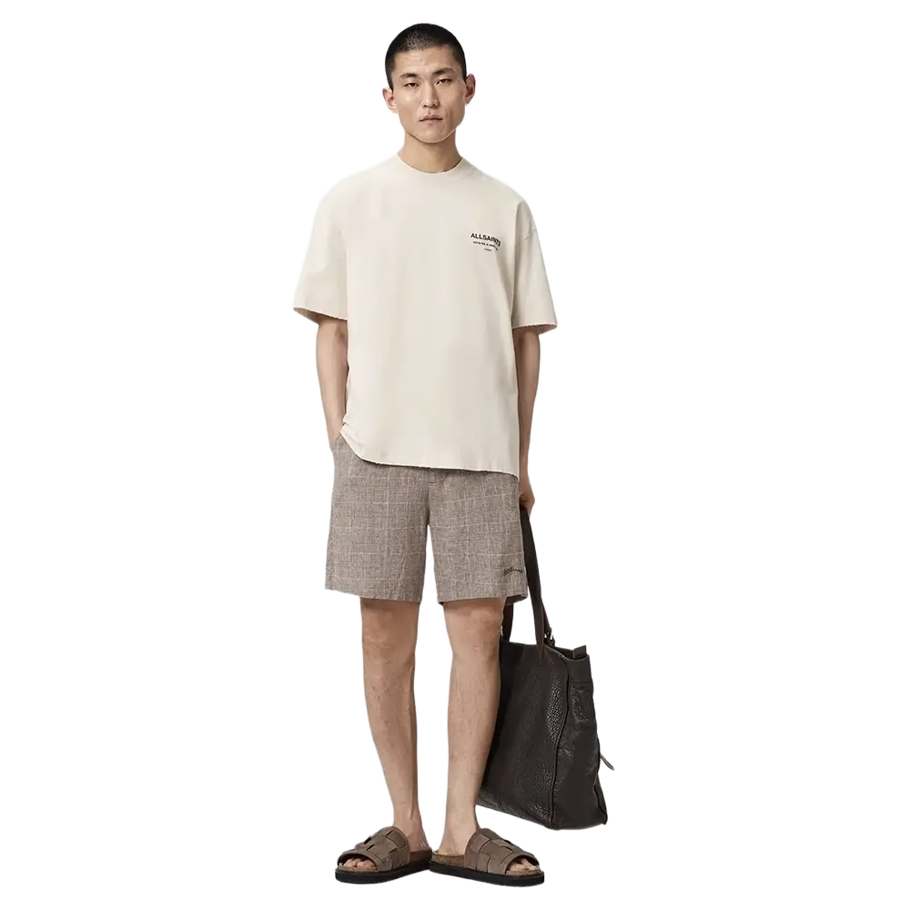 ALLSAINTS Dreamer Short Sleeve Oversized Graphic T-Shirt Dusk White - Image 3