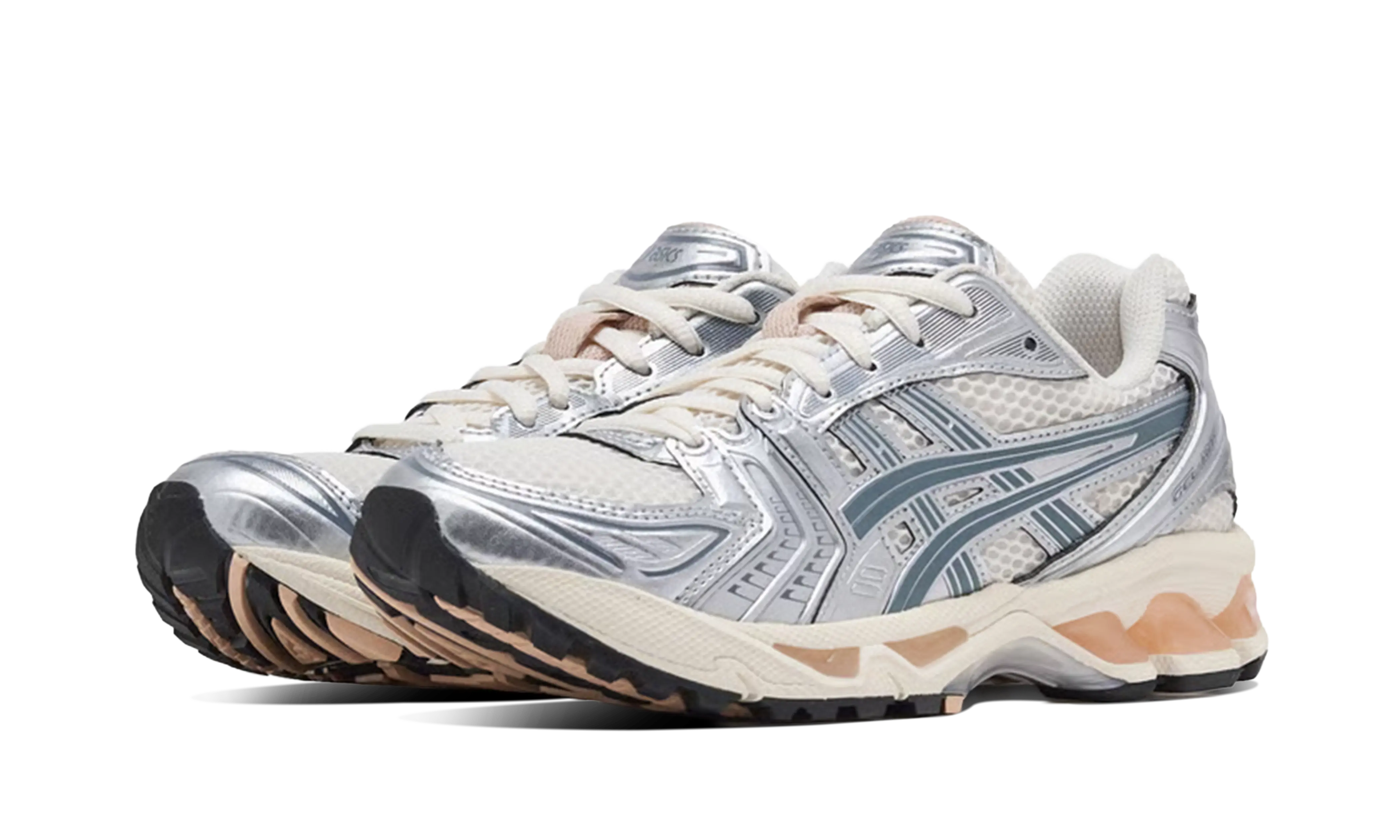 ASICS Gel-Kayano 14 Birch Pure Silver Teal Gold - Image 2