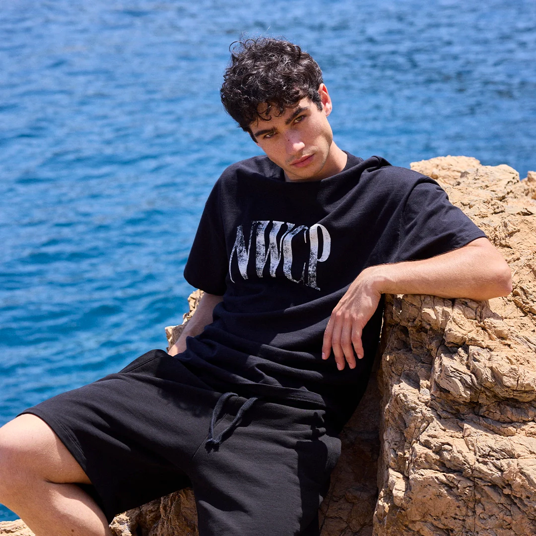 Black Distressed Logo Tee - Image 4