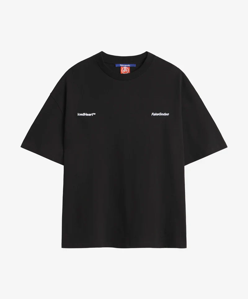 ICED HEART TEE BLACK