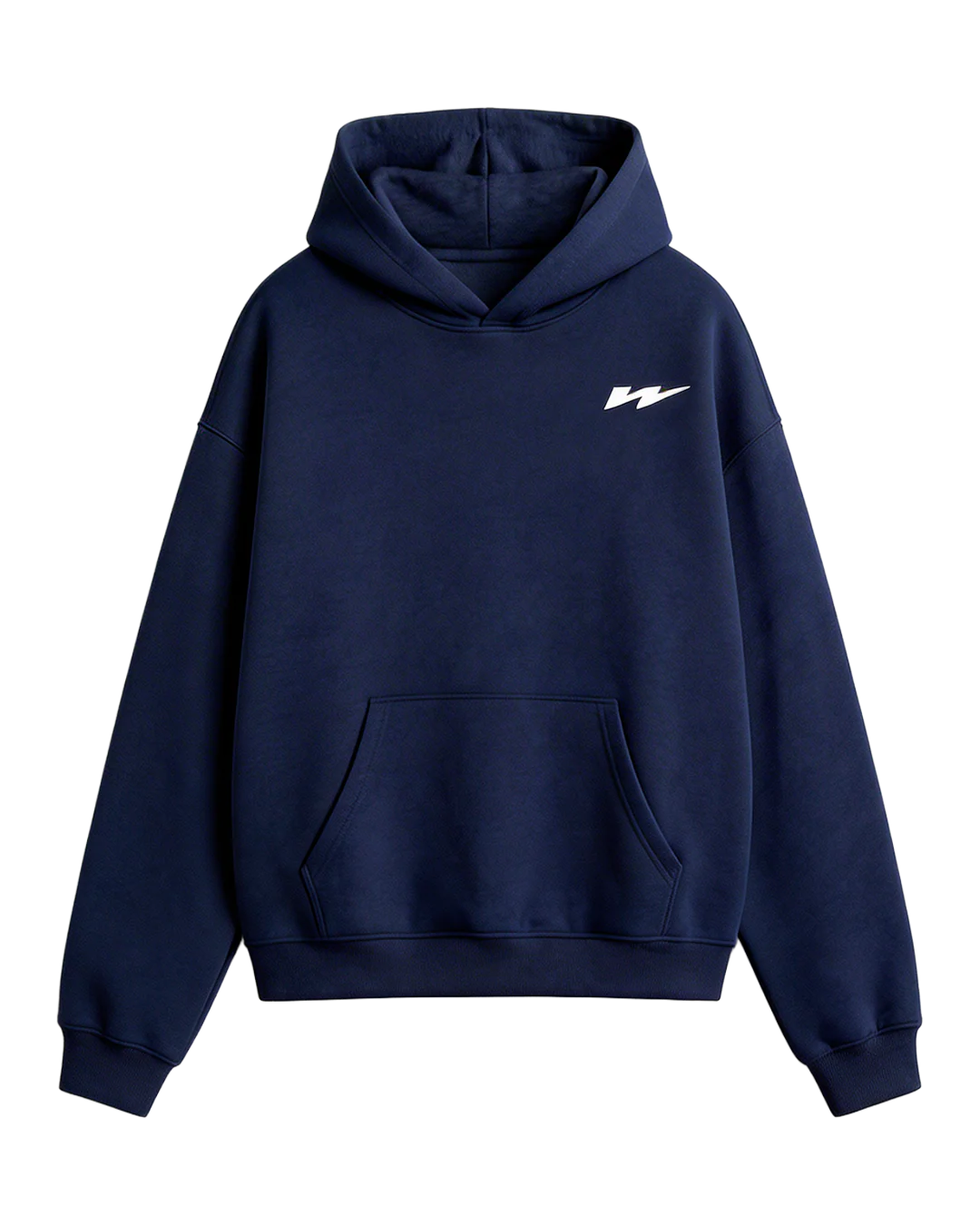 W Patch Hoodie Navy - Image 2