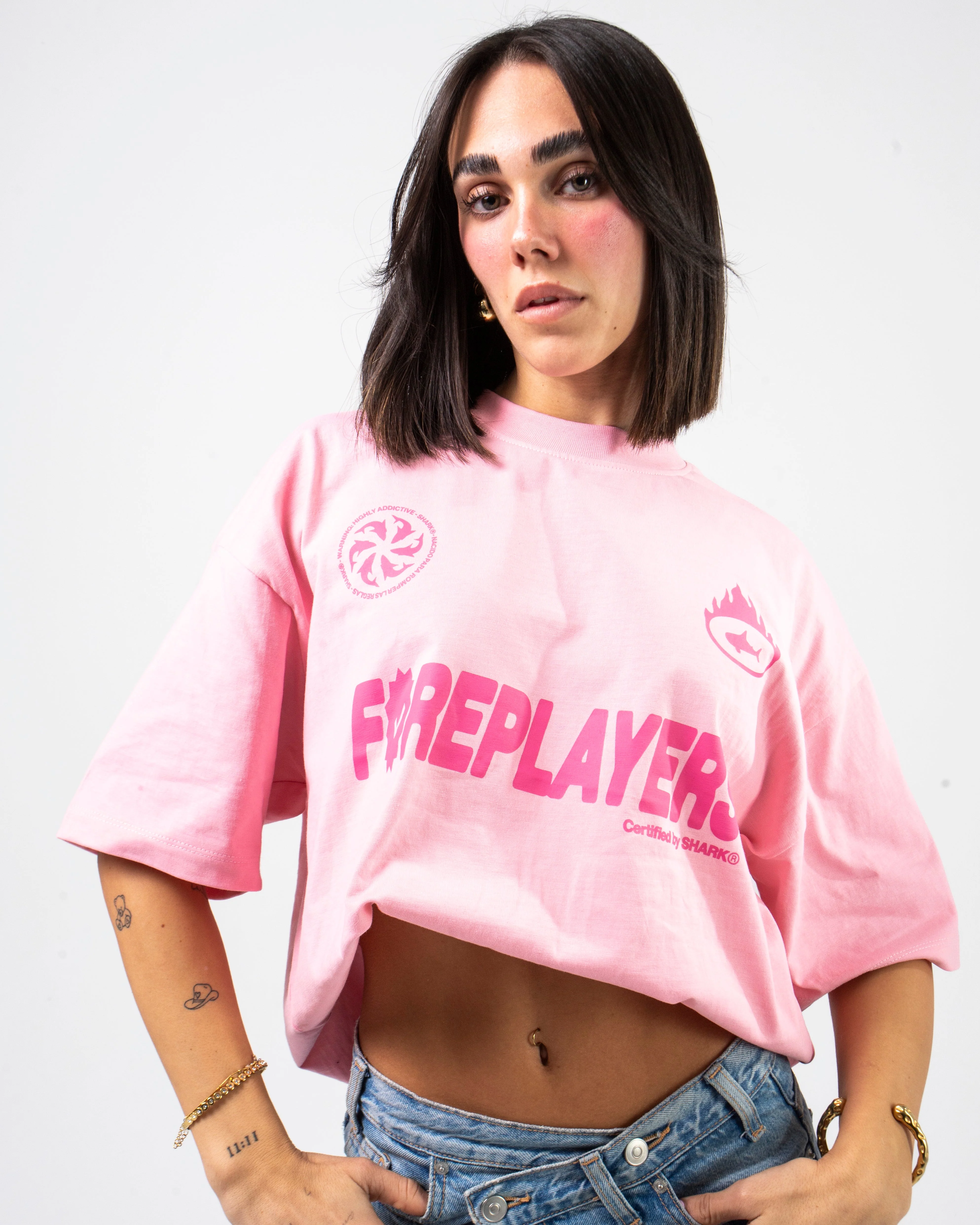 SHARK Foreplayers Pink Tee - Image 2